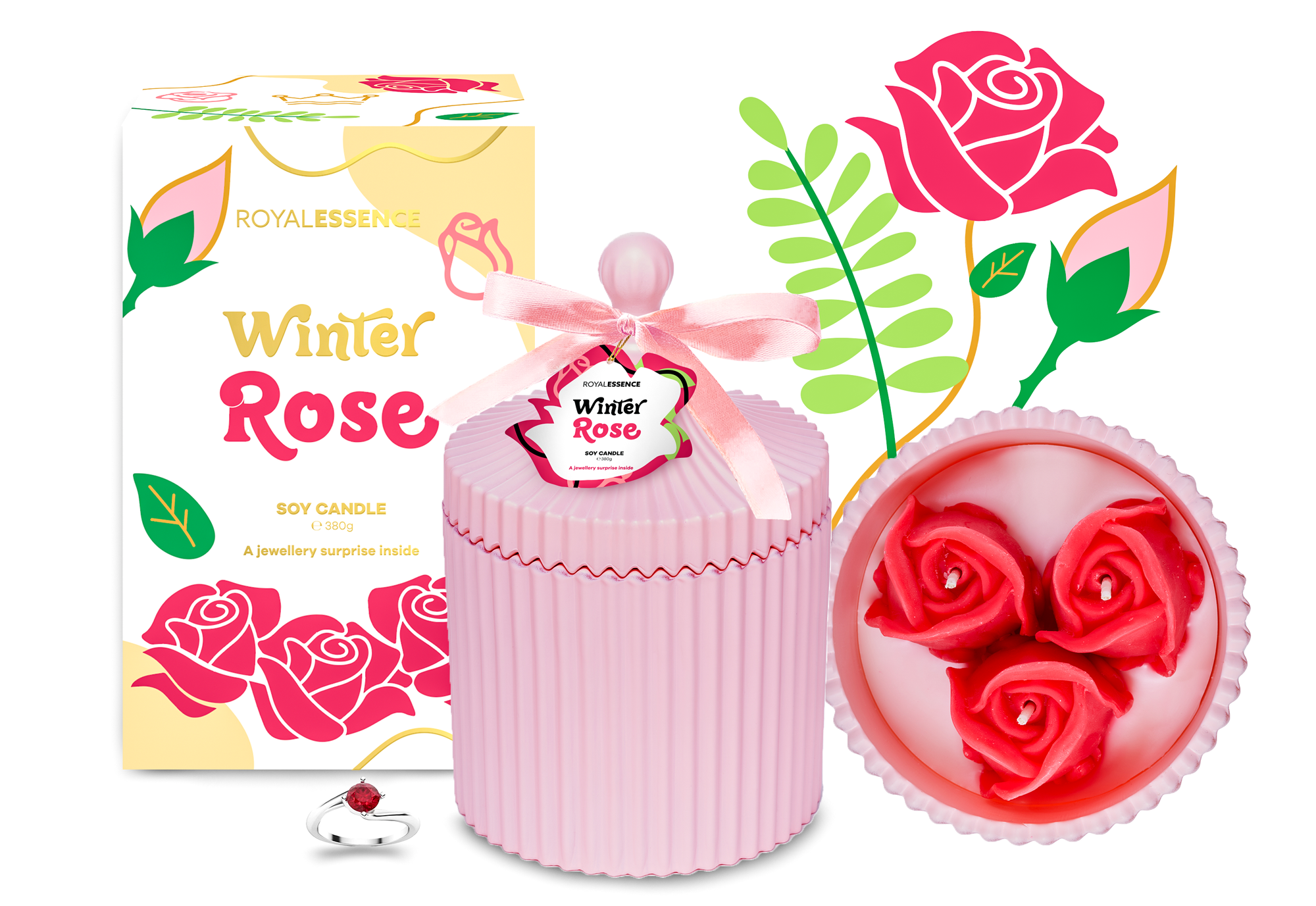 Winter Rose (Candle)
