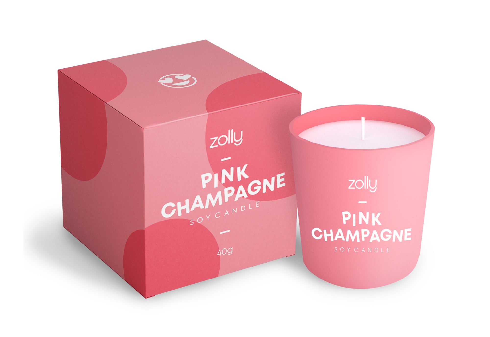 Pink Champagne Mini Candle 40g